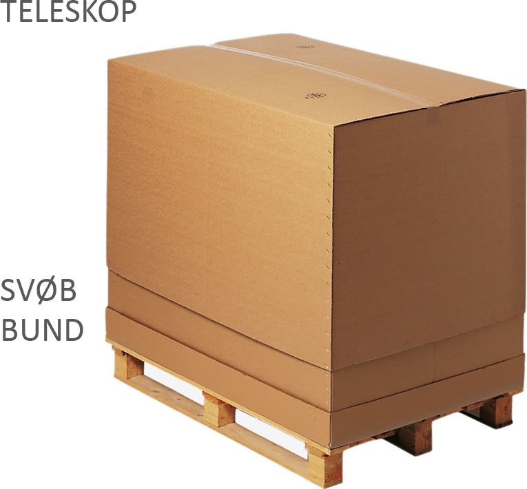 Bund/låg til 1/2 palle container