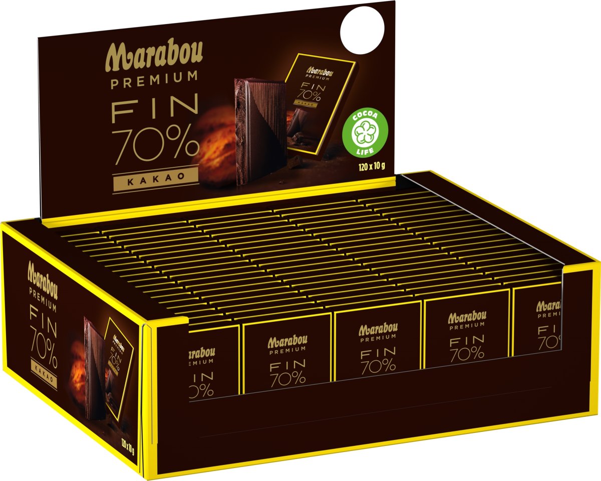 Marabou Premium mörk choklad mini, 120 x 10 g