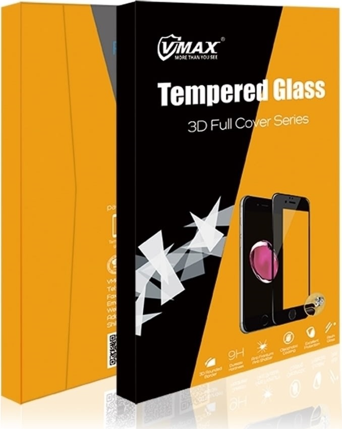 VMax 3D PREMIUM skydd iPhone XS Max, 0,40 mm