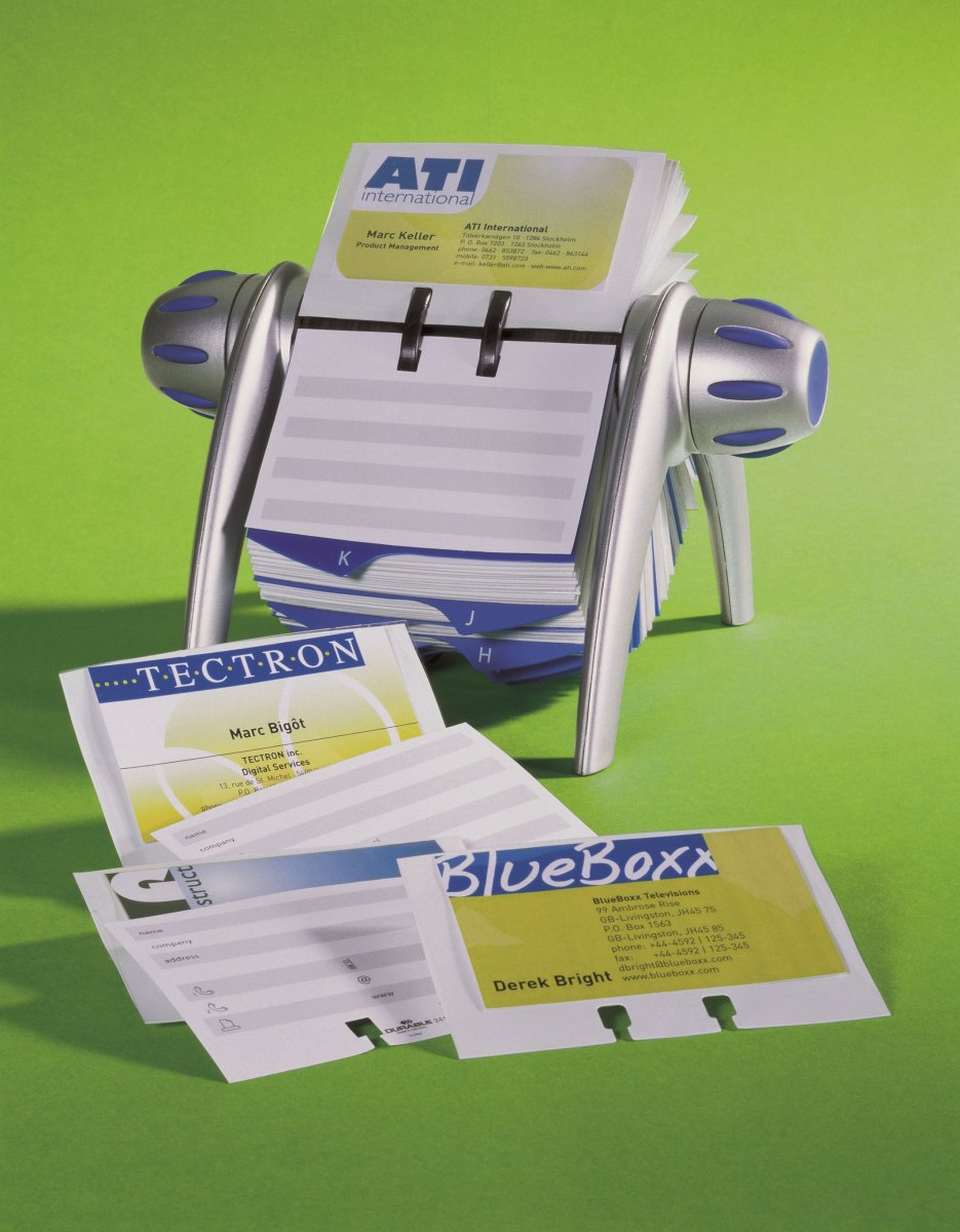 Visitkortsficka Durable Visifix Flip/Desk 40 st