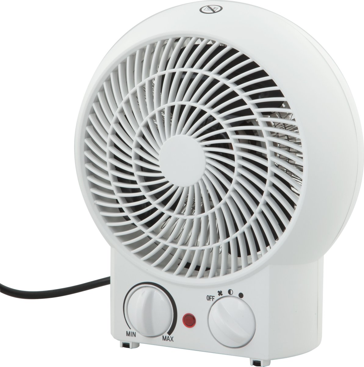 Ventilator och värmefläkt 2000 watt, vit