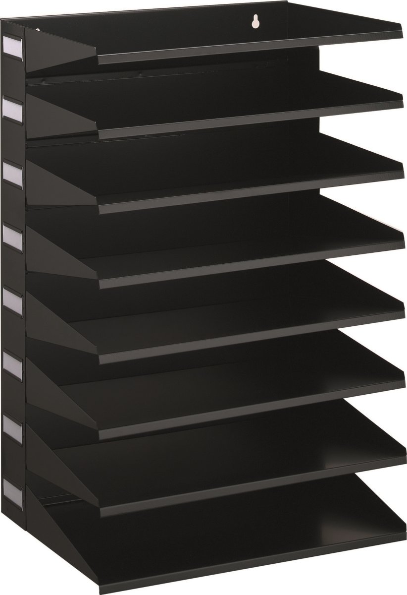 Durable sorteringsfack, 8-delat, svart