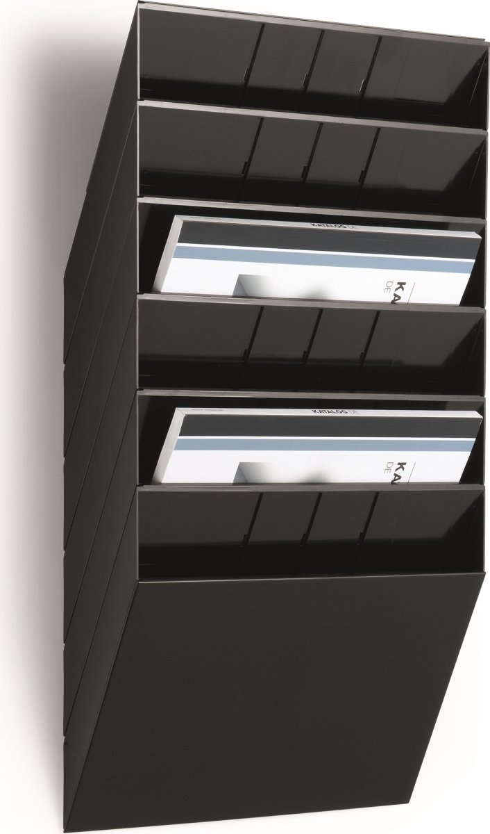 Broschyrhållare Durable Flexiboxx A4 Liggande Sv.