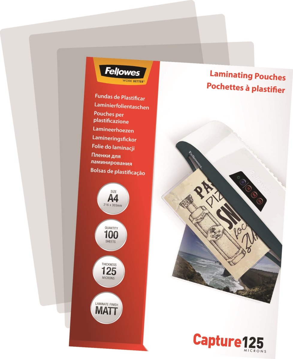 Lamineringsfickor Fellowes Capture A4 125 micron