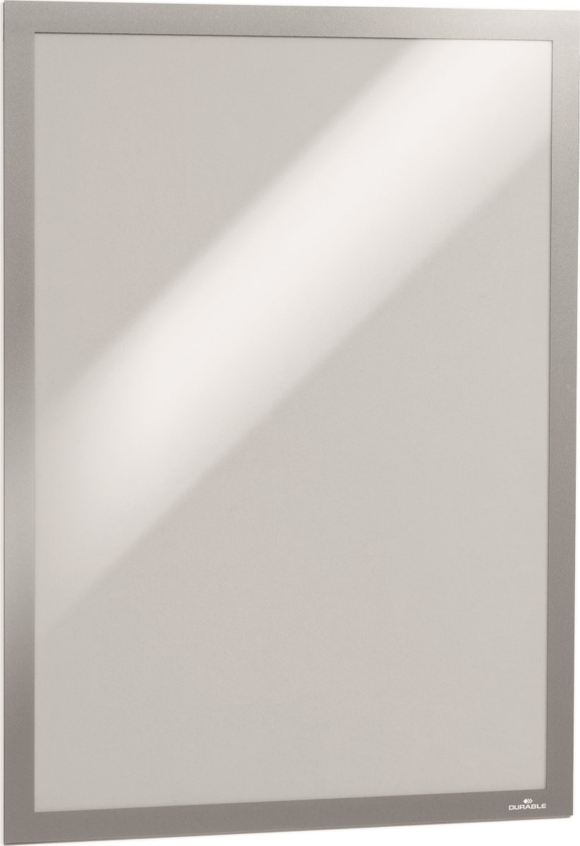 Durable Självhäftande Magnetram A3, silver, 6 st.
