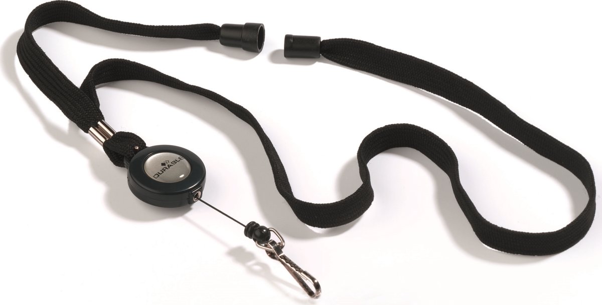 Durable textilband med jojo, svart