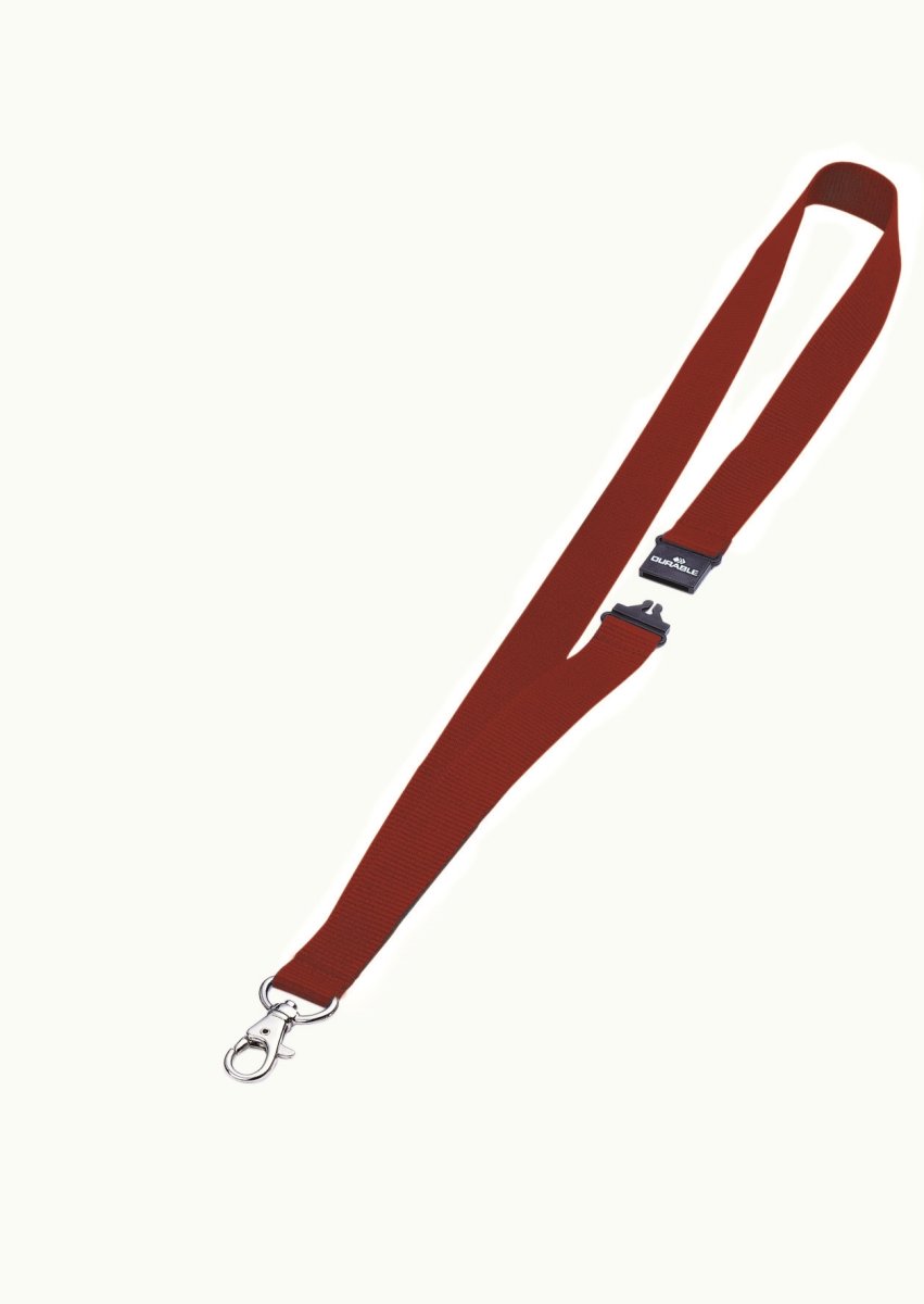 Durable textilhalsband 20 mm, röd