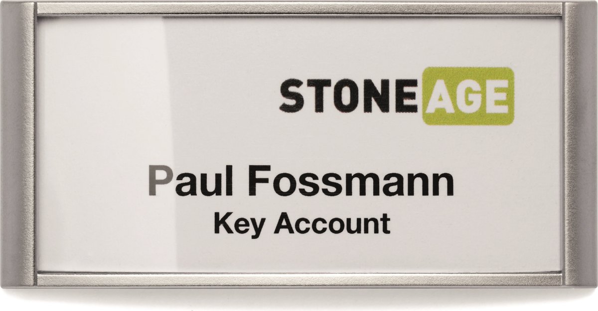 Durable Namnskylt med magnet 34x74 mm, 10 st.