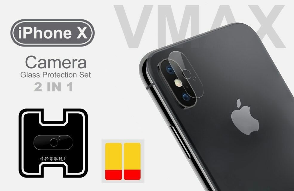 VMax 2.5D kamerabeskyttelse til iPhone X/Xs/Xs Max