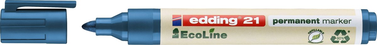 Edding 21 ecoline permanent märkpenna, blå
