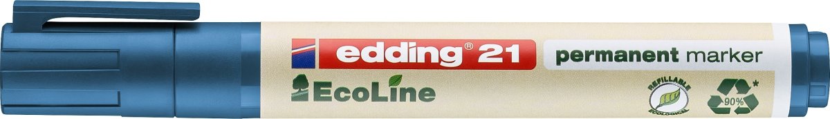 Edding 21 ecoline permanent märkpenna, blå