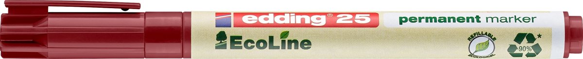 Märkespenna Edding 25 Ecoline permanent röd