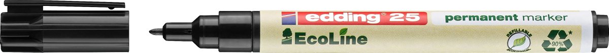 Edding 25 Ecoline Permanent Marker, 4 stk.