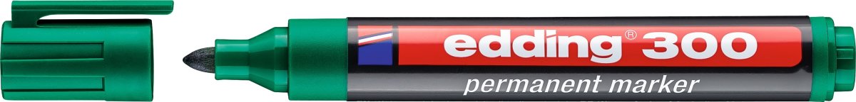 Permanent märkpenna Edding 300 Grön