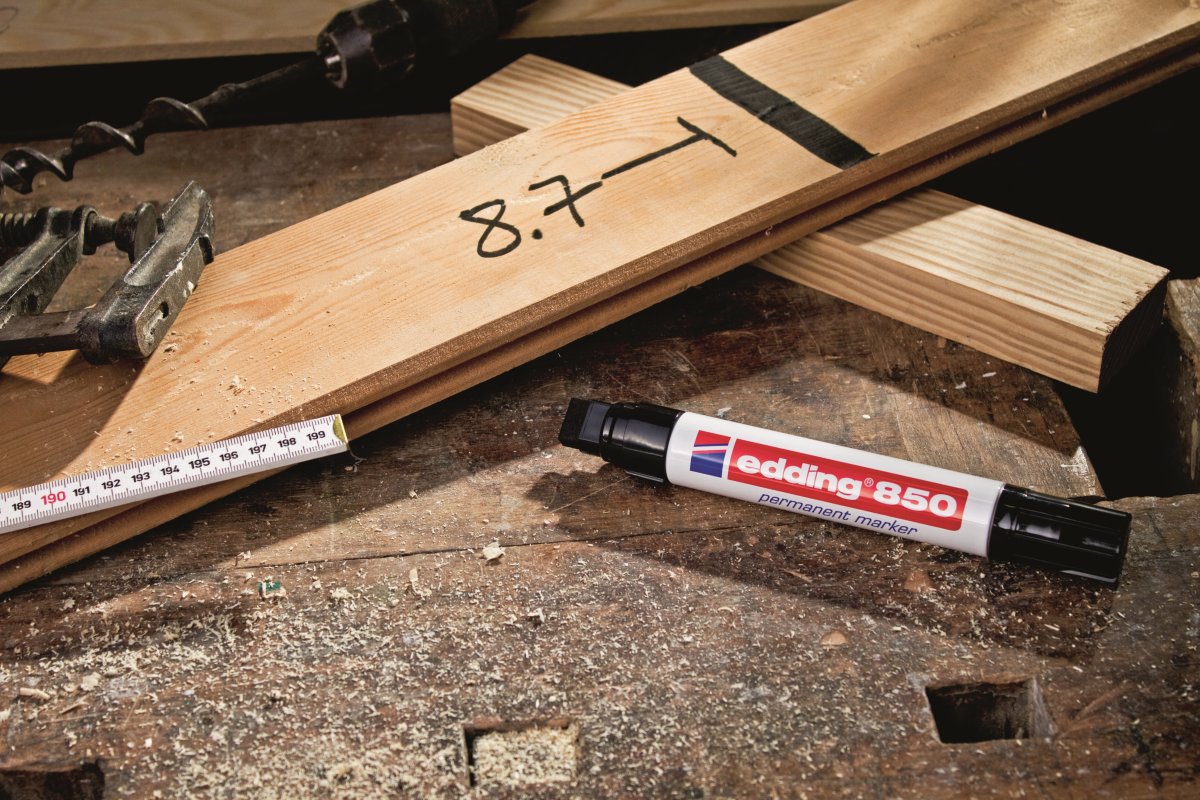 Permanent märkpenna Edding 850 Röd