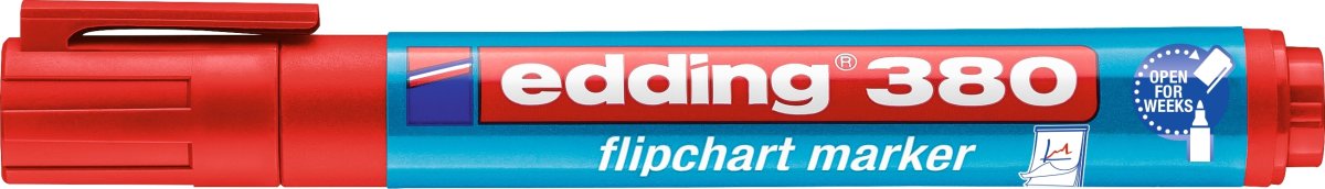 Blädderblockspenna Edding 380 Röd