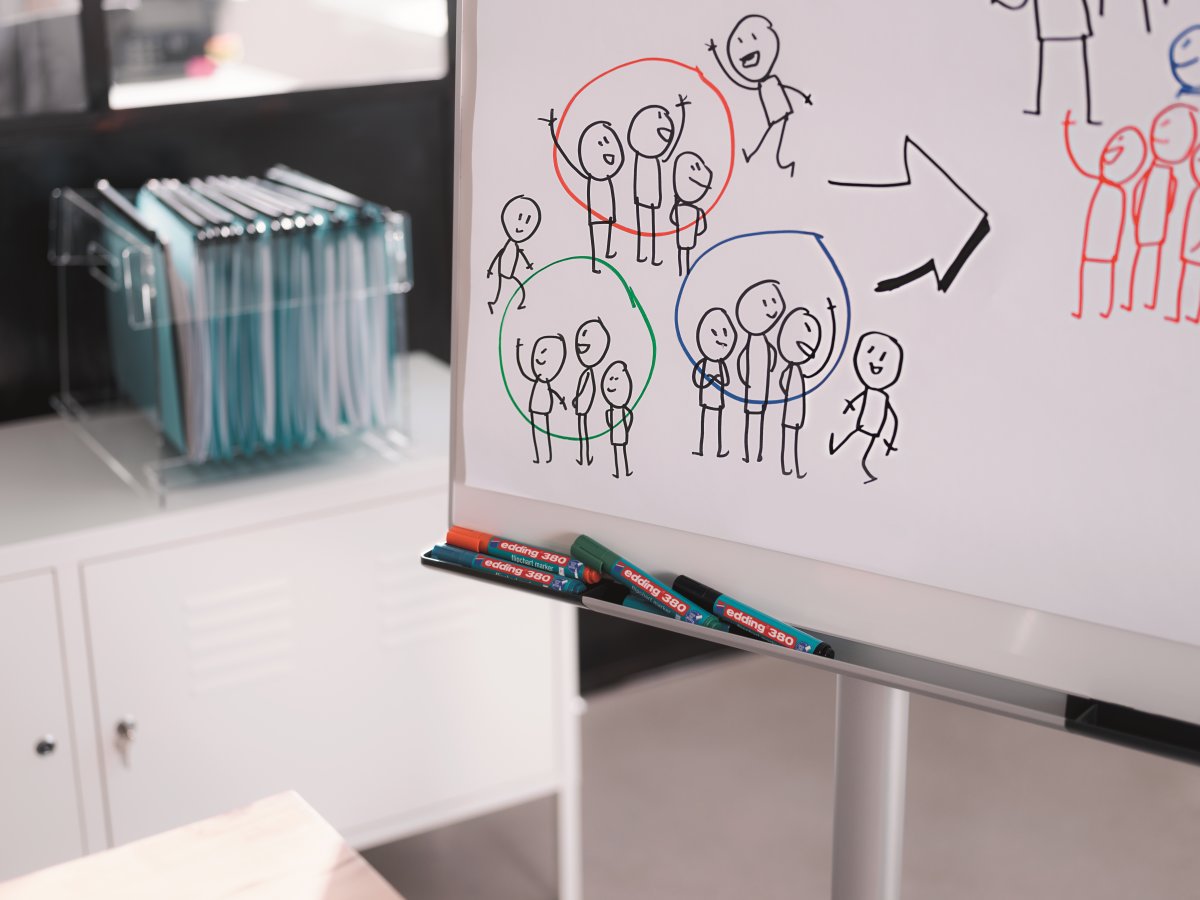 Blädderblockspenna Edding 380 Grön