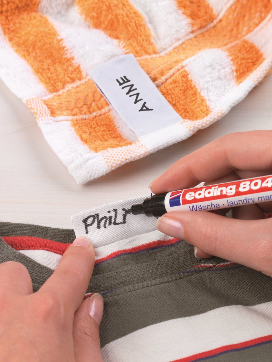 Märkpenna Edding 8040 Laundry Svart