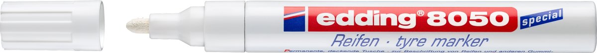 Märkpenna Edding 8050 Däck Vit