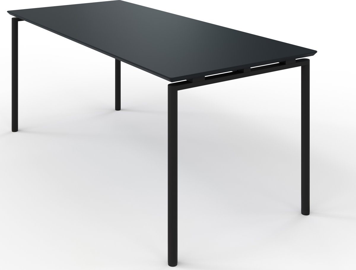 Zignal matbord, dekorlaminat Antracit, L120 cm