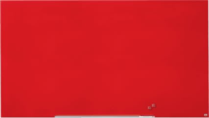 Nobo Diamond glastavle i rød, 85" - 105,9x188,3 cm