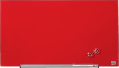 Whiteboard Nobo Diamond Glas Röd 38,1x67,7 cm