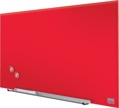 Whiteboard Nobo Diamond Glas Röd 38,1x67,7 cm