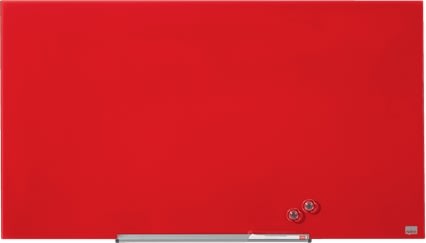 Whiteboard Nobo Diamond Glas Röd 55,9x99,3 cm