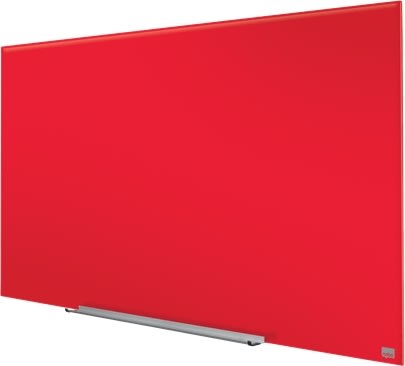 Whiteboard Nobo Diamond Glas Röd 71,1x126 cm