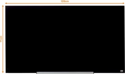 Whiteboard Nobo Diamond Glas Svart 71,1x126 cm