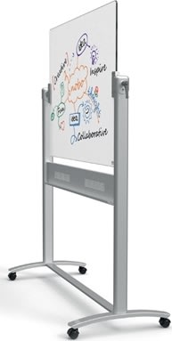 Nobo Diamond mobil vendbar whiteboardtavle i glas