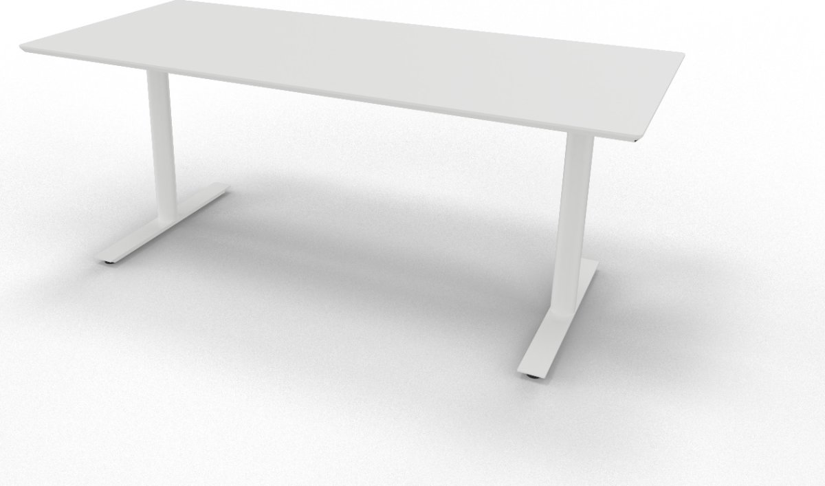 InLine hæve/sænkebord 180x80 hvid/hvid