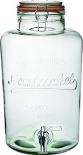 Glasbeholder med taphane, 1,9 liter