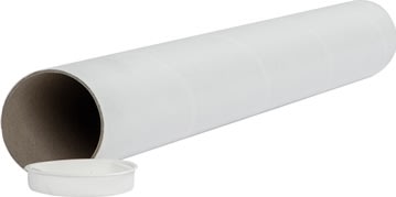 Papprör med lock, Ø50x1,5x550 mm