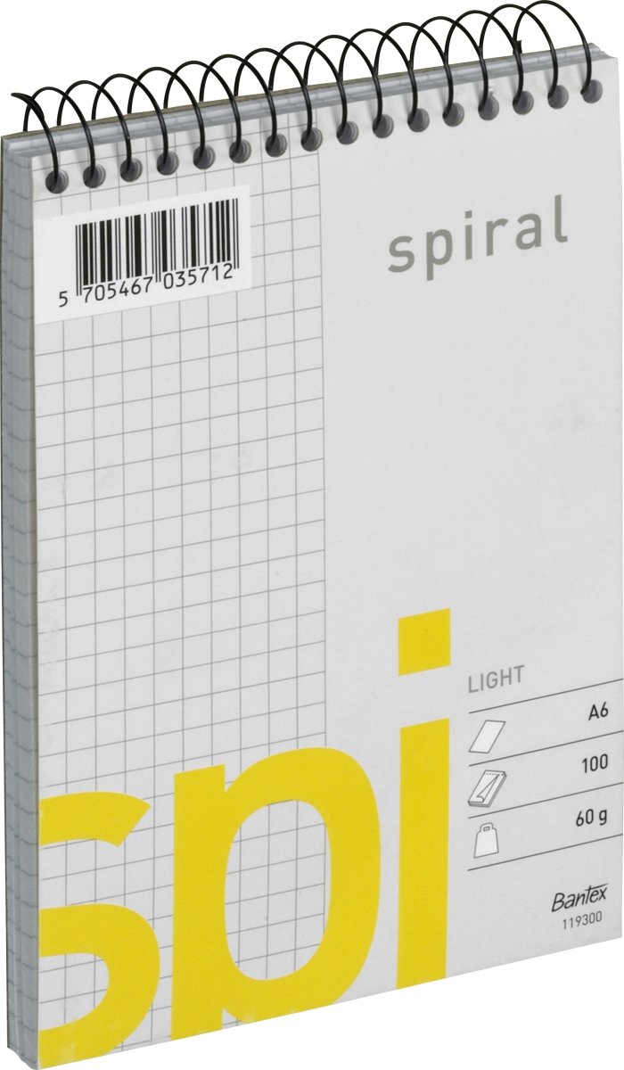 Spiralblock Bantex A6 Rutat