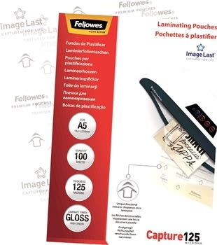 Lamineringsfickor Fellowes A5 125 micron
