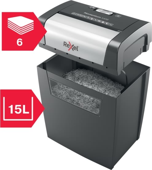 Dokumentförstörare Rexel Momentum X406