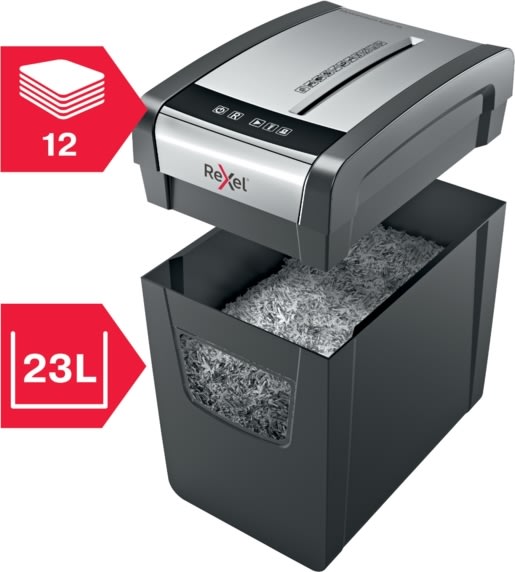 Dokumentförstörare Rexel Momentum X312-SL Slimline