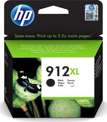 HP 912XL High Yield sort blækpatron, blister, 825s