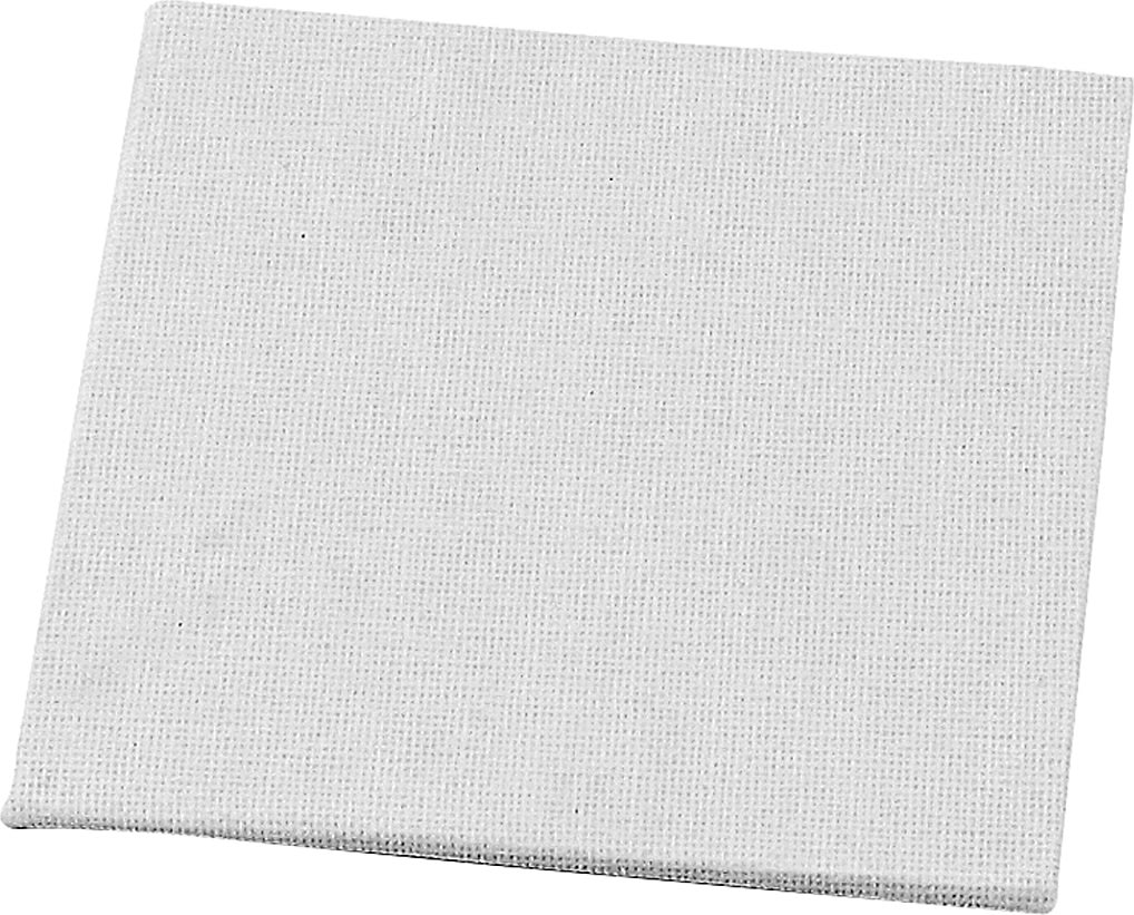 Malerplade, 10x10 cm x 3 mm, hvid