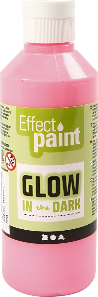 Effect Paint självlysande färg  | 250 ml | Rosa