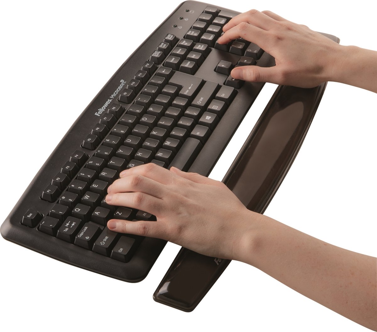 Fellowes gel håndledsstøtte til tastaturet, sort