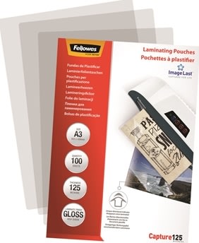 Lamineringsfickor Fellowes Capture 125 micron A3