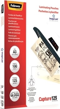 Lamineringsfickor Fellowes Capture 125 micron A3