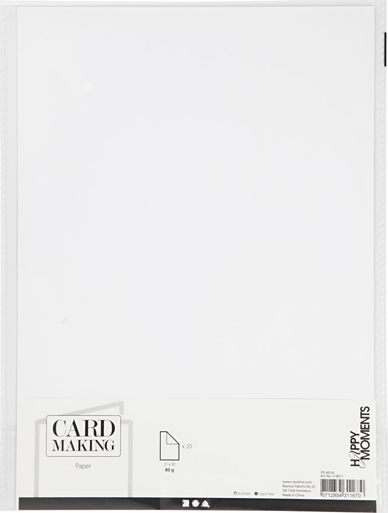 Papper Happy Moments A4 70 g 20 ark Vit