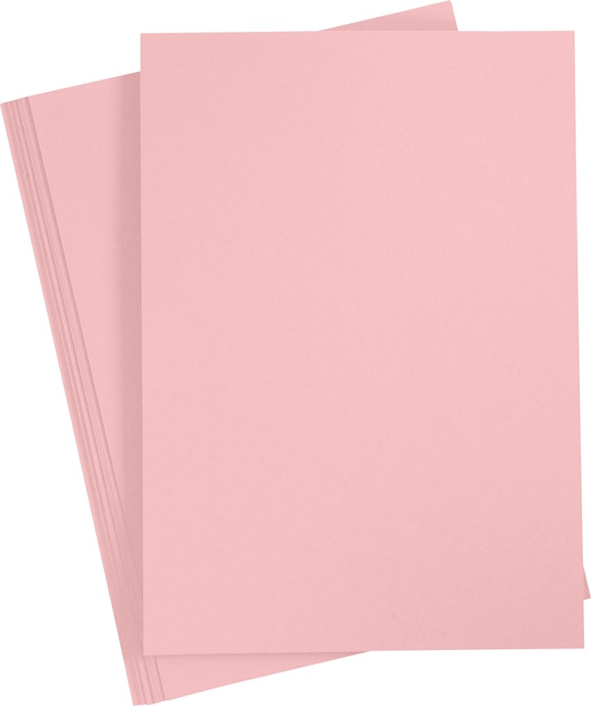 Happy Moments Papir, A4, 70g, 20 ark, lyserød
