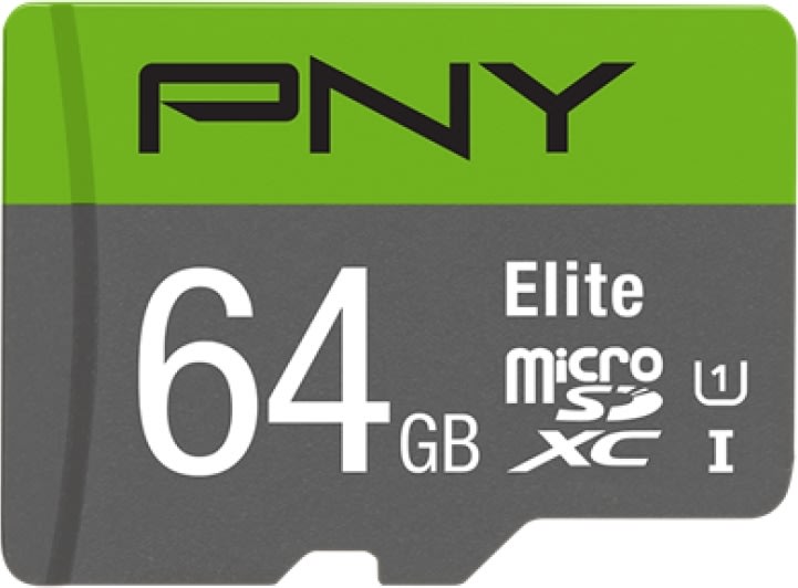 PNY MicroSDXC Elite 64GB Class 10 m/adapter