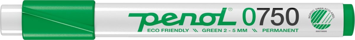 Permanent märkpenna Penol 0750 Set med 4 färger