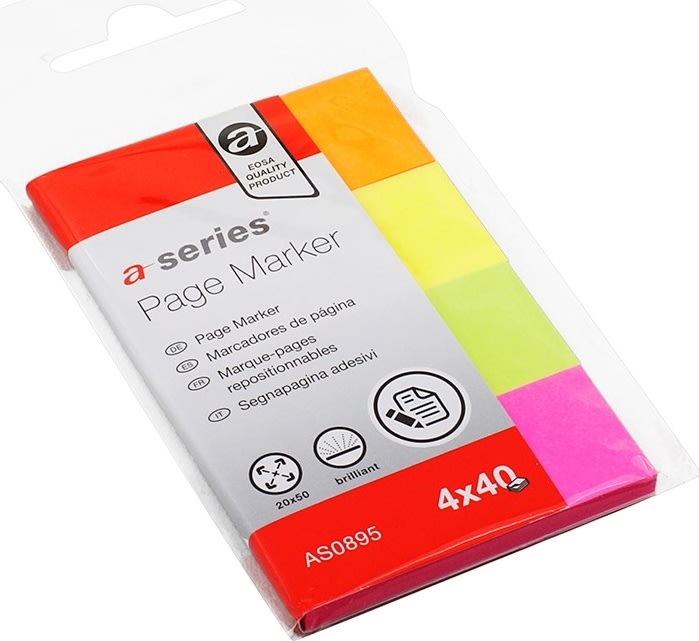 Indexflikar a-series 20x50 mm 4x40 st