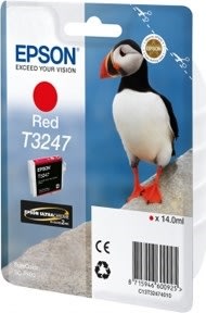 Epson T3247 blækpatron, Rød, 14 ml